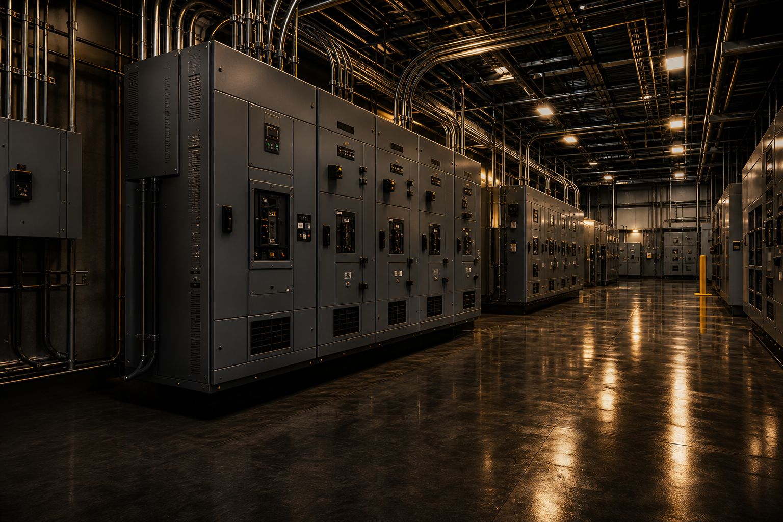 Commercial and industrial electrical room