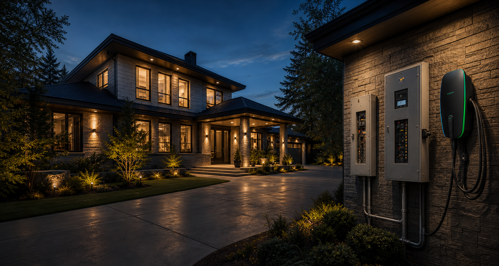 Residential electrical home and EV charger